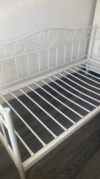 metalen bed, Huis en Inrichting, Ophalen, 90 cm, Eenpersoons, Wit