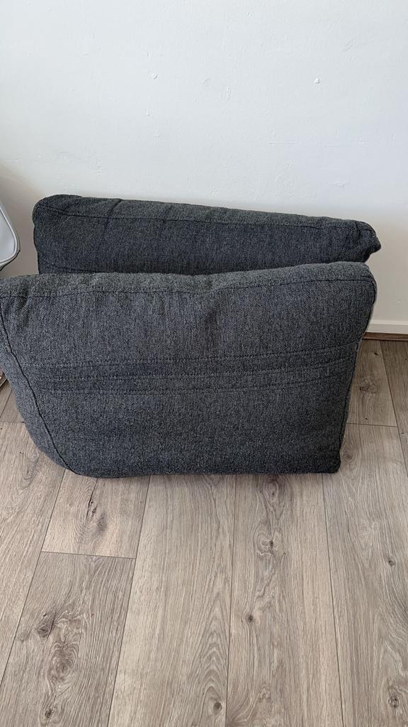 Donkergrijze rugkussens 6 stuks, Huis en Inrichting, Zitzakken, Gebruikt, Overige typen, Grijs, Ophalen