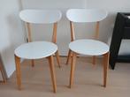 Twee scandinavische stoelen, Huis en Inrichting, Ophalen, Zo goed als nieuw, Bruin, Twee