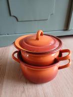 Vintage pannen, Huis en Inrichting, Keuken | Potten en Pannen, Ophalen of Verzenden, Gebruikt, Overige materialen, Pannenset