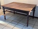 Antieke uitschuifbare eettafel, Huis en Inrichting, Tafels | Eettafels, Ophalen, Gebruikt, Eikenhout, 50 tot 100 cm