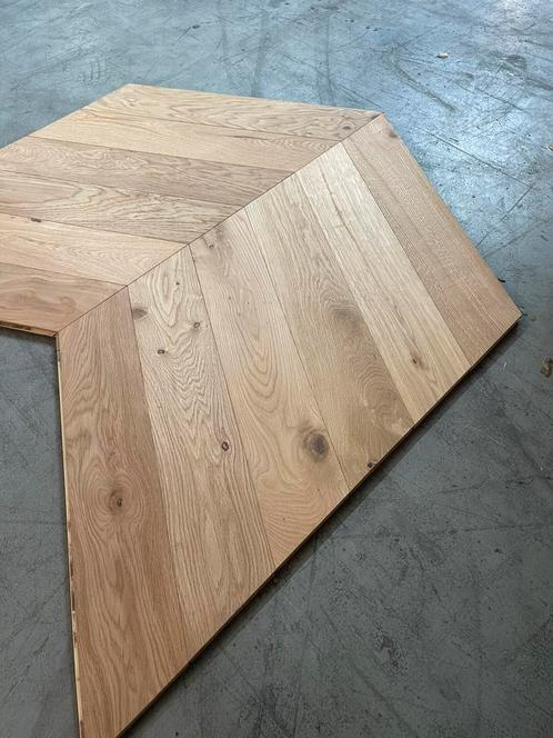 49m2 eiken Hongaarse punt geolied houten parket vloer, Doe-het-zelf en Verbouw, Vloerdelen en Plavuizen, Nieuw, Parket, Hout, 150 cm of meer