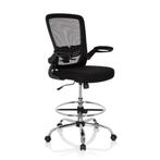 Verhoogde bureaustoel VENDO WORK - Baliestoel Zwart - Nieuw!, Ophalen, Zwart, Nieuw, Bureaustoel