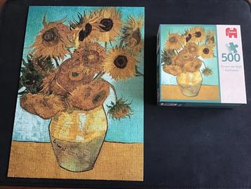 Jumbo Puzzel Zonnebloemen  Sunflowers Van Gogh 500 st beschikbaar voor biedingen