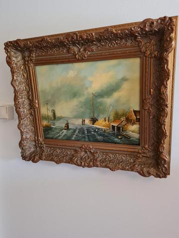 Schilderijen klassiek gereserveerd tot zondag onder voorbeho beschikbaar voor biedingen