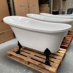 Asymmetrisch glans ligbad 150x75x80 met sierlijke poten nr39, Ophalen of Verzenden, Nieuw