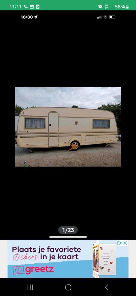 Tabbert baronesse met nieuwe opblaasbare tent met aankoopbon, Caravans en Kamperen, Caravans, Particulier, tot en met 4, 1250 - 1500 kg