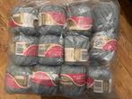 12 bollen Samenta Soft Seidenmatt Wol - Grijs, Ophalen of Verzenden, Gebruikt, Breien of Haken, Wol of Garen