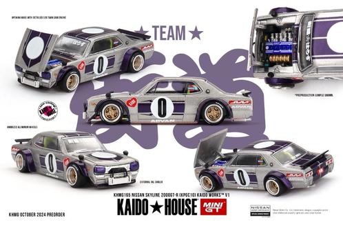 Mini GT 1/64 - Nissan Skyline 2000GT-R (KPGC10) Kaido Works, Hobby en Vrije tijd, Modelauto's | Overige schalen, Nieuw, Verzenden