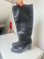 Zwarte leren laarzen - Sasha, Kleding | Dames, Ophalen of Verzenden, Gedragen, Zwart, Lage of Enkellaarzen