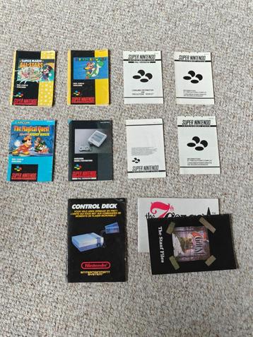 Game boekjes SNES, NES  beschikbaar voor biedingen