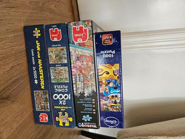 Puzzels / jan van haasteren / wasgij / disney, Hobby en Vrije tijd, Denksport en Puzzels, Gebruikt, Legpuzzel, 500 t/m 1500 stukjes