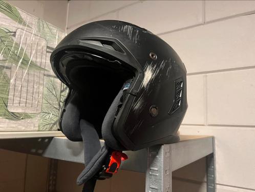 VINZ Kioto Streetfighter helm Mat Zwart, zonder onderkant, Motoren, Kleding | Motorhelmen, Integraalhelm, L, Overige merken, Tweedehands