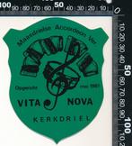 Sticker: Vita Nova - Maasdrielse Accordeon - Maasdriel, Ophalen of Verzenden, Zo goed als nieuw, Bedrijf of Vereniging