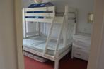 Een witte stapelbed/hoogslaper., Ophalen, 160 tot 180 cm, 140 cm, Zo goed als nieuw