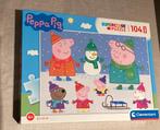 Clementoni Peppa Pig winter puzzel 104 stuks, 4 tot 6 jaar, Meer dan 50 stukjes, Ophalen of Verzenden, Zo goed als nieuw