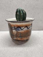 Vintage West Germany Bloempot - 12x14cm, Tuin en Terras, Bloempotten, Overige materialen, Gebruikt, Rond, Binnen