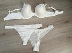Calvin Klein BH 80D & String XL - Setje, Ophalen of Verzenden, Wit, Setje
