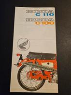 Brochure Honda C110 & C100 jaren 60, Fietsen en Brommers, Ophalen of Verzenden, Zo goed als nieuw
