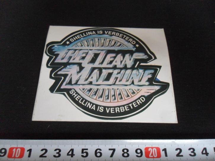 sticker shell shellina is verbeterd - the clean machine *, Verzamelen, Stickers, Zo goed als nieuw, Ophalen