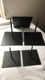 Zwart metalen standers 3 x 18 x 20 cm, 2 x 12 x 13 cm, Hobby en Vrije tijd, Overige Hobby en Vrije tijd, Ophalen of Verzenden