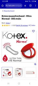 Maandverband kotex 192 stuks, Diversen, Verpleegmiddelen, Ophalen of Verzenden, Nieuw