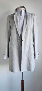 Purdey visgraat linnen blazer grijs 40/42, Ophalen of Verzenden, Zo goed als nieuw, Purdey, Jasje