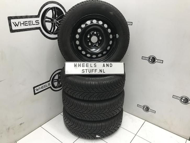 VW golf leon a3 staal velgen 15"inch winterbanden 5x112, Auto-onderdelen, Banden en Velgen
