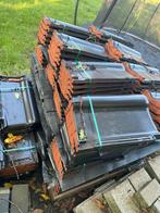 +- 225 dakpannen RÖBEN FD 10 zwart, Doe-het-zelf en Verbouw, Dakpannen en Dakbedekking, Ophalen, Steen of Klei, Zwart, Nieuw