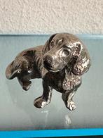 Verzilverd Teckel hond beeldje, Ophalen of Verzenden, Gebruikt, Dier