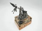 Zilveren miniatuur, Abrahams offer, Yaacov Heller, Jeruzalem, Antiek en Kunst, Verzenden, Zilver