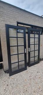 2 massieve hardhouten stompe deuren 88x210, Doe-het-zelf en Verbouw, Deuren en Horren, Ophalen, Gebruikt, 80 tot 100 cm, Binnendeur