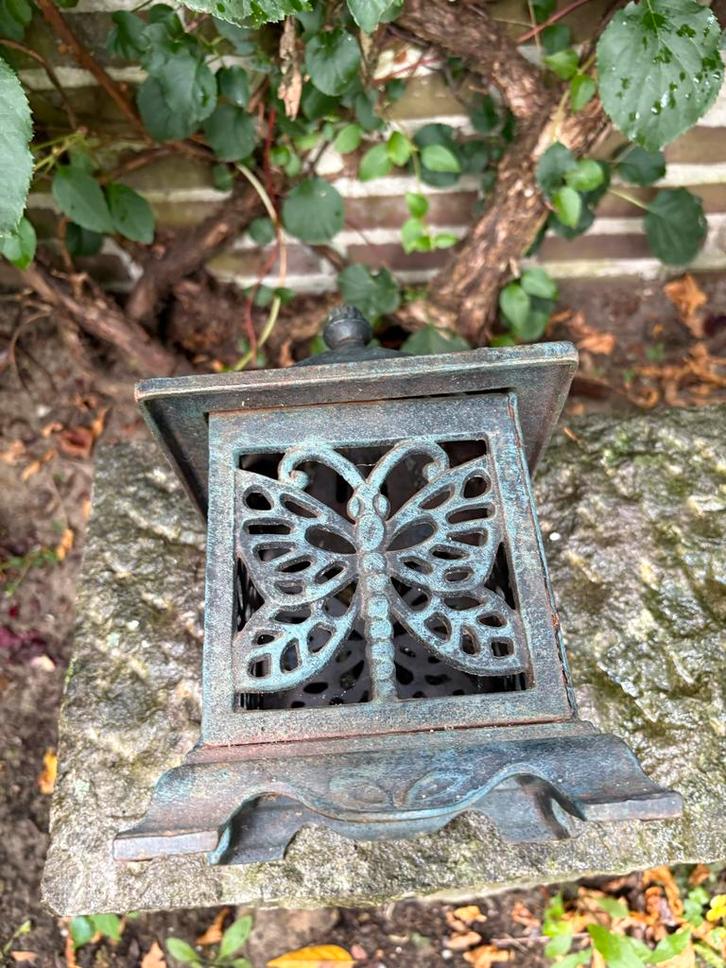 Japanse Pagode Lantaarn, Tuin en Terras, Buitenverlichting, Gebruikt, Overige typen, IJzer, Batterij, Waterbestendig, Ophalen of Verzenden