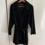 Frans Molenaar wollen cashmere zwarte jas, Maat 42/44 (L), Frans Molenaar, Zo goed als nieuw, Zwart