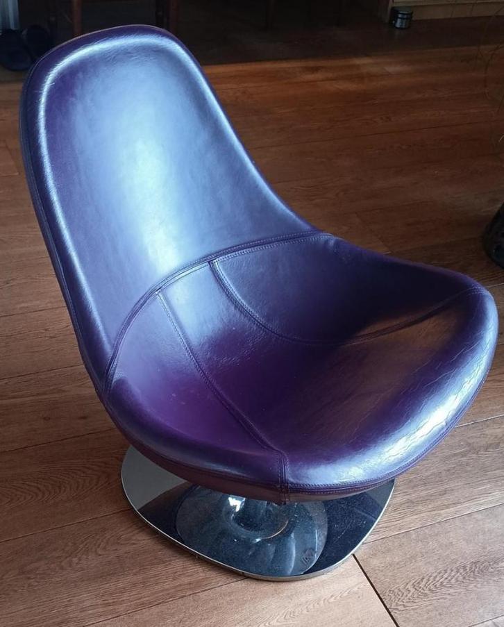 Ikea Tirup draaistoel, Huis en Inrichting, Stoelen, Gebruikt, Eén, Leer, Metaal, Overige kleuren, Ophalen