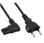Netsnoer Apparaatkabel - C7 - Rechte Stekker - Zwart - 180cm, Ophalen of Verzenden, Nieuw, Minder dan 2 meter, Overige kabels