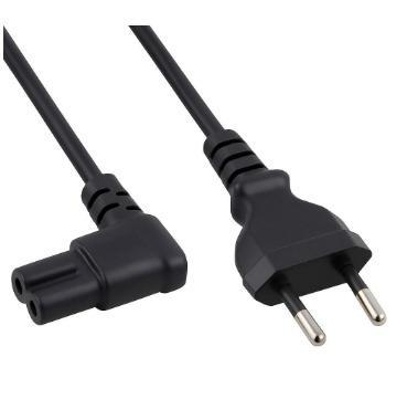 Netsnoer Apparaatkabel - C7 - Rechte Stekker - Zwart - 180cm, Audio, Tv en Foto, Audiokabels en Televisiekabels, Nieuw, Overige kabels