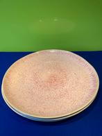 3x Palmer borden – roze spikkel – Ø 28 cm, Ophalen