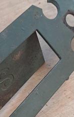 Antieke metalen brievenbus Frans groen tekst LETTRES, Tuin en Terras, Brievenbussen, Ophalen of Verzenden, Gebruikt, IJzer