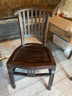 Koloniale stoelen 4 stuks (tafel is al verkocht), Ophalen, Gebruikt, Koloniaal, Teakhout