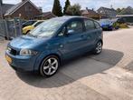 Audi A2 1.4 55KW 2000 Blauw, Voorwielaandrijving, 74 pk, 4 cilinders, Origineel Nederlands