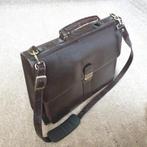 Vintage lederen schoudertas, Ophalen of Verzenden, Gebruikt, Bruin, Overige merken