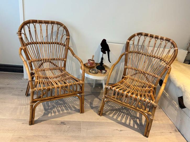 2 Rotan Stoelen in Zeer Goede Staat, Huis en Inrichting, Stoelen, Ophalen