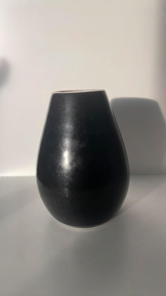 Ravelli Vaas Zwart Vintage Pottenbakkerij, Antiek en Kunst, Antiek | Keramiek en Aardewerk, Ophalen of Verzenden