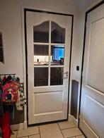 2 massieve binnendeuren geatis, Doe-het-zelf en Verbouw, Deuren en Horren, Ophalen, Gebruikt, Binnendeur, 200 tot 215 cm