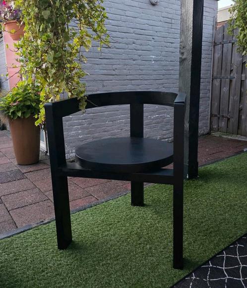 Design stoel zwart hout, Huis en Inrichting, Stoelen, Zo goed als nieuw, Eén, Hout, Zwart, Ophalen