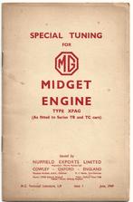 MG Midget engine tuning motor auto 1949 MG TB MG TC (A1304), Ophalen of Verzenden