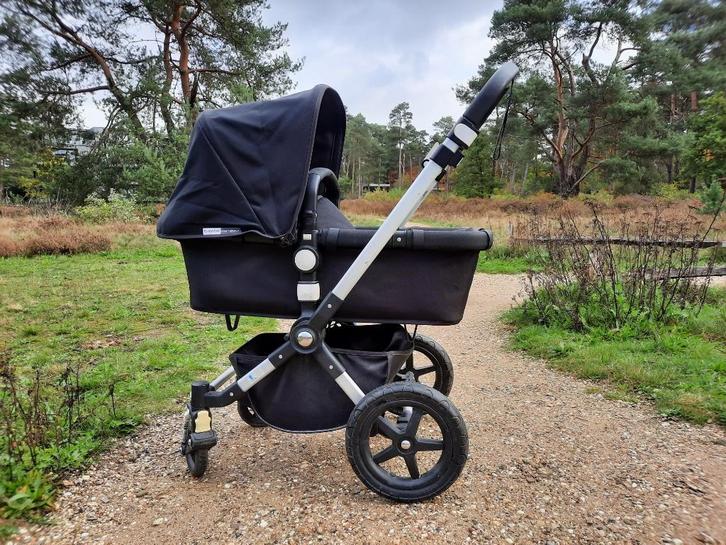 Bugaboo cameleon 3 zwart, Kinderen en Baby's, Kinderwagens en Combinaties, Gebruikt, Combiwagen, Bugaboo, Met reiswieg, Verstelbare duwstang