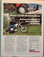 Advertentie Honda XL500S A, Verzenden, Zo goed als nieuw, Motoren