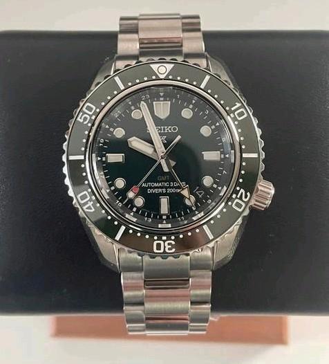Seiko Prospex SPB381 Diver GMT 200m, Sieraden, Tassen en Uiterlijk, Horloges | Heren, Zo goed als nieuw, Seiko, Staal, Ophalen of Verzenden